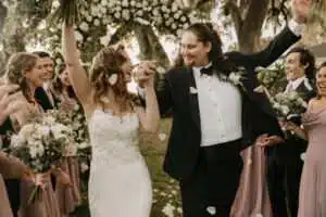 Outdoor wedding ceremony